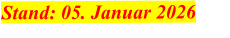 Stand: 05. Januar 2026